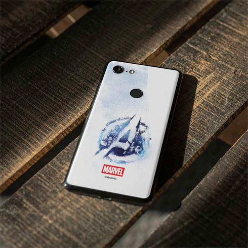 Marvel Avengers Blue Logo Google Pixel 3 XL Skin